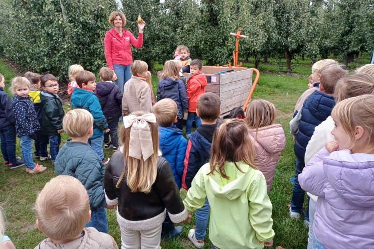 Met de kleuters naar de boomgaard